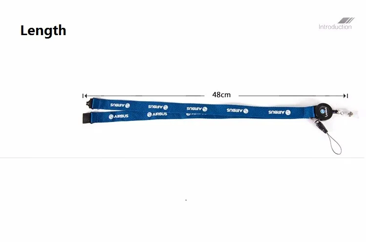 Airbus синий шнурок Для Pliot Flight Crew's License ID держатель для карт посадочный талон строп с пряжкой персональный подарок