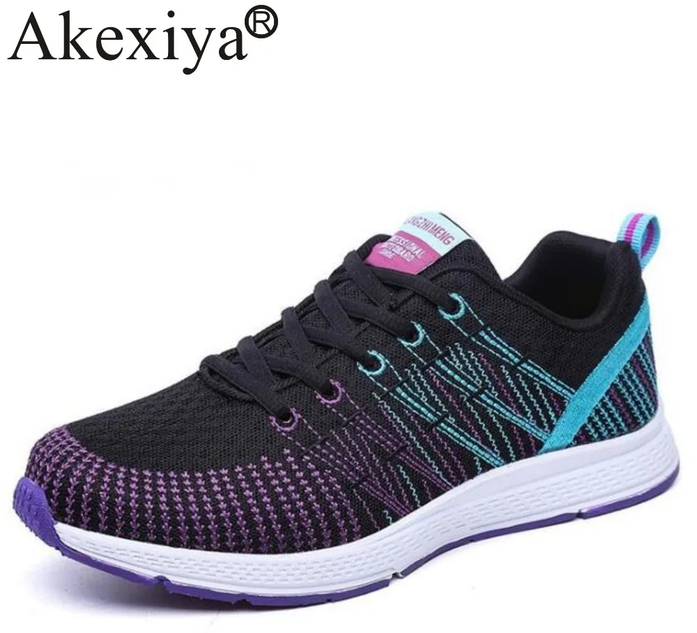 Akexiya Sneakers Women Summer Cheap Running Shoes Purple Breathable