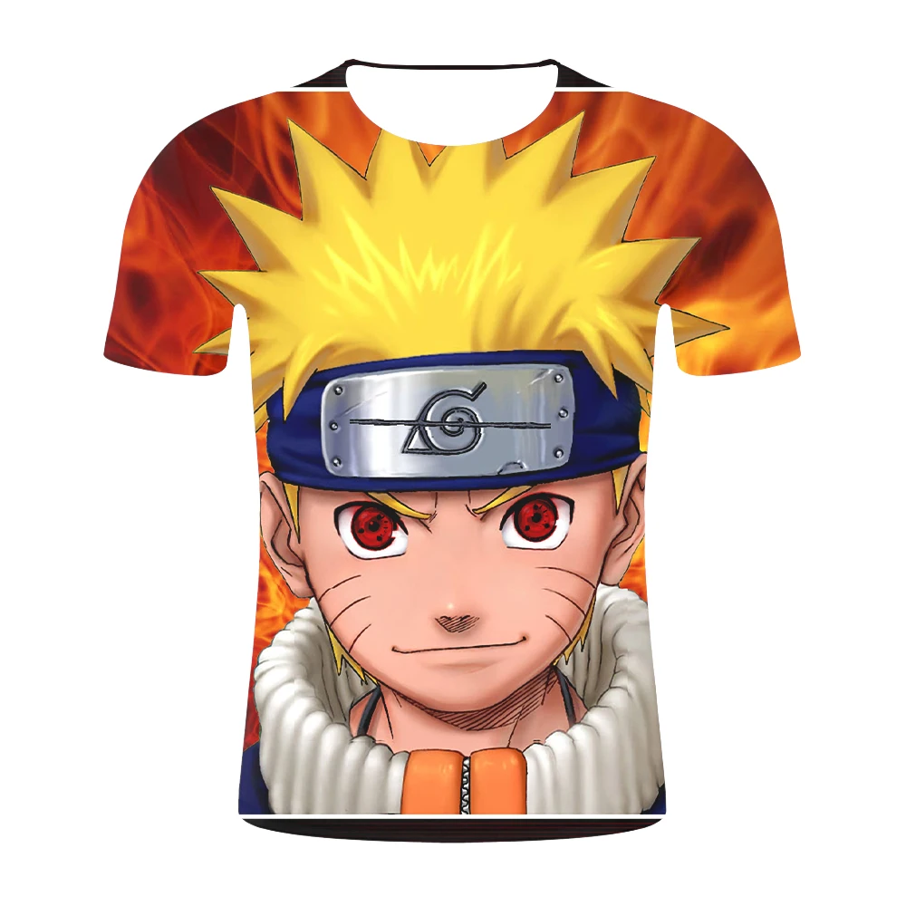 

New 2019 Aikooki 3D Naruto t shirt Men/women Fashion Streetwear Hip Hop Harajuku 3D Print Naruto Men's t shirt male Clothes Top