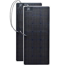 2 ETFE flexible solar panel 20.5v 100w Black Class-A solar monocrystalline solar cell 200W 12V/24v dc waterproof panels 100watt
