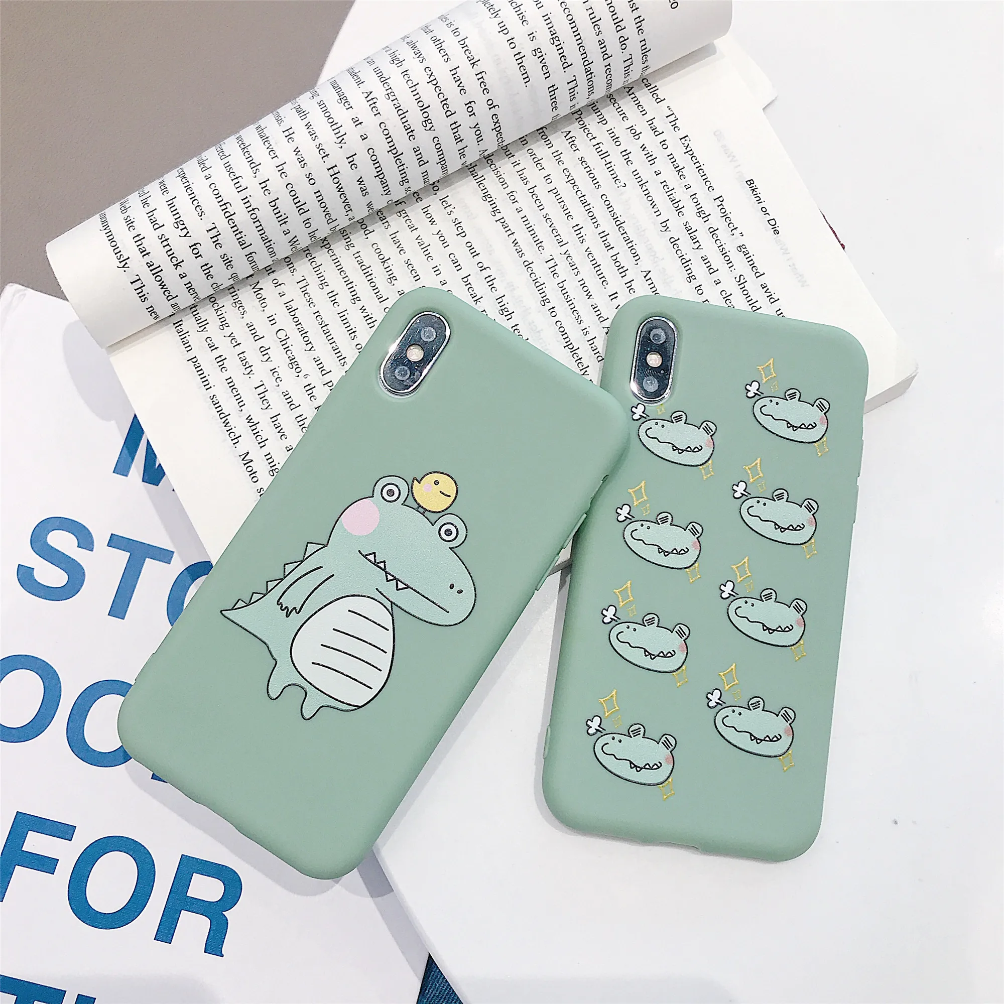 

Lovely 3D TPU Case For Apple iPhone XS Max XR X 6S 6 7 8 Plus Dinosaur Crocodile Soft Silicone Cute Case For iPhone 6s 7 8 X XS