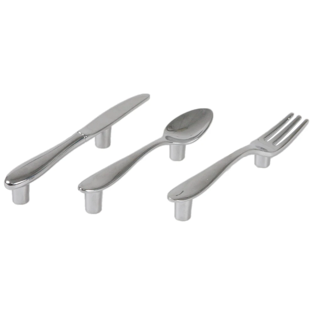 10PC Modern Kitchen Cabinet Cupboard door Drawer Handle Pulls Knobs,apple chrome