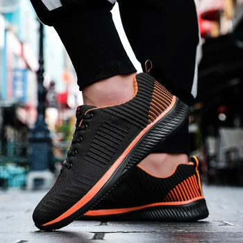 

Running Shoe Couples shoes Sneakers Women Sport Shoes Lace-Up Beginner Rubber Fashion Mesh Round Cross Straps Flat Sneakers