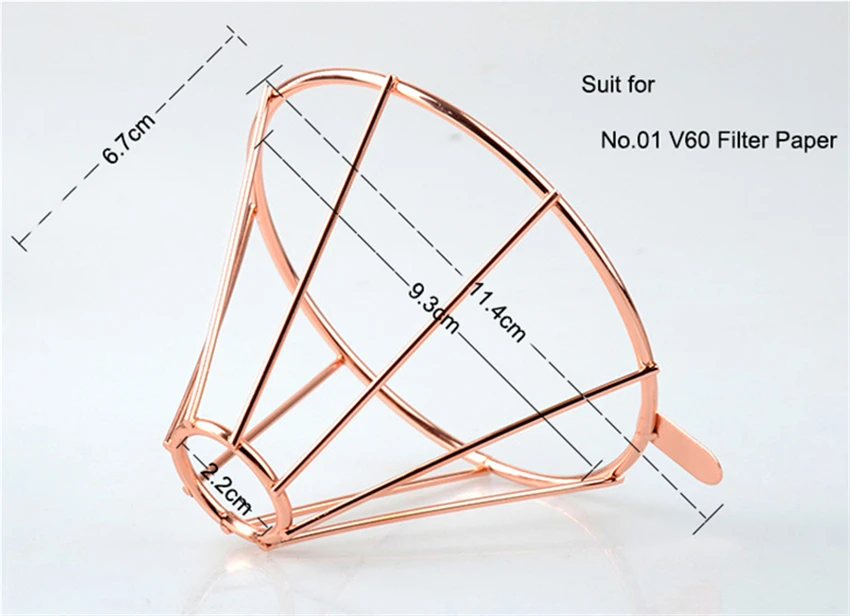 V60 фильтр для кофе эспрессо из нержавеющей стали капельница фильтр держатель чашки Твердые капельная Кофеварка бытовые кухонные аксессуары