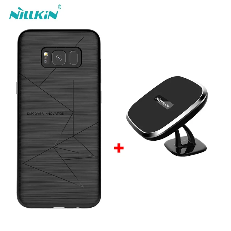 

NILLKIN Magnetic wireless receiver case and qi wireless charger pad Portable for Galaxy S10 Plus S10 case for galaxy s9 s9+ s8