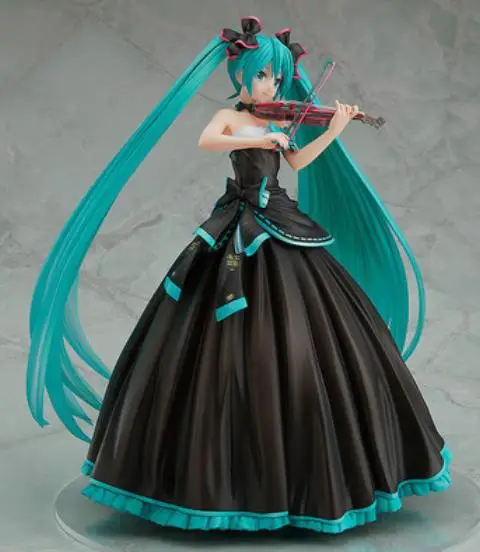 

Japanese Anime Hatsune Miku Symphony Violin Ver Figure PVC Action Collectible Model Doll Toys for Children Gifts With Box 23cm