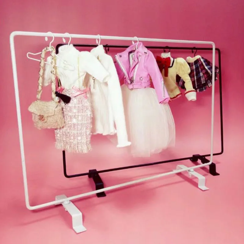 1 PCS Metal 1/6 Doll's Clothes Rack Hanger for Blyth, Pullip, Barbies