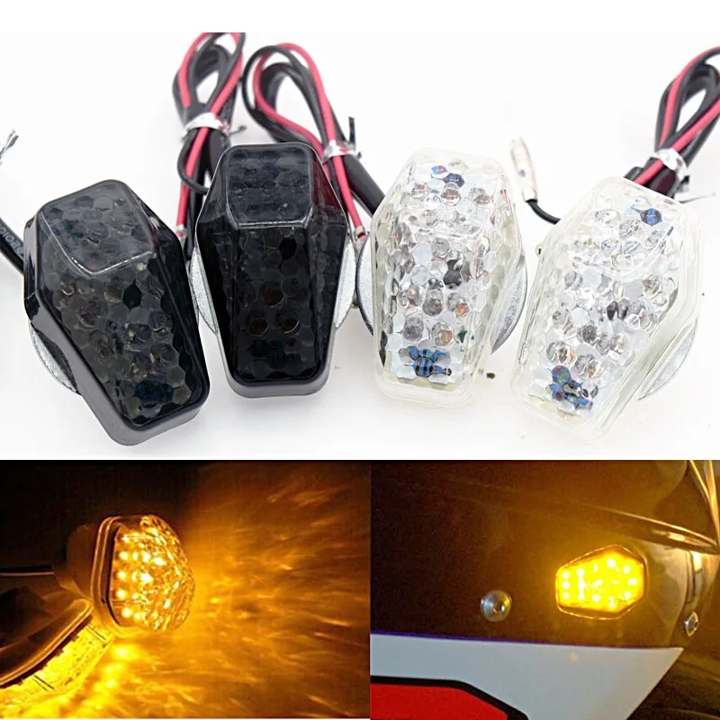 Motorcycle Flush Mount LED Turn Signals Indicator Blinker For Suzuki GSX-R600 750 1000 DL650/1000 Bandit 600S 1200S 1250S Smoke 