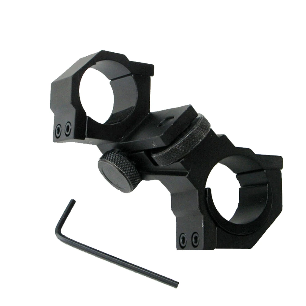 2 Way Use Metal 25.4mm/30mm Diameter Double Ring Mount Adjustable