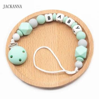 

Personnalise Name Baby Pacifier Clips Infant Dummy Clips Newborn Shower Gifts BPA FREE Cute Baby Name Pacifier Holder Chain