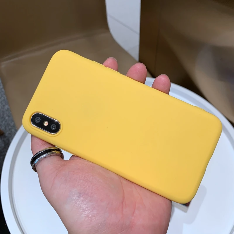 Яркий Цветной Матовый Мягкий силиконовый чехол из ТПУ для Apple iPhone 5 5s SE 6 6s 7 8 Plus 7Plus