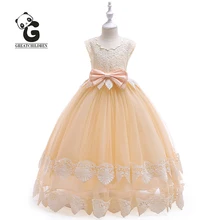 Flower Girl Dress Formal Princess Dress Girls Communion Party Kids Dresses for Girls Wedding Sleeveless Bow Kids Evening Dresses Flower Girl Dress Formal Princess Dress Girls Communion Party Kids Dresses for Girls Wedding Sleeveless Bow Kids Evening Dresses