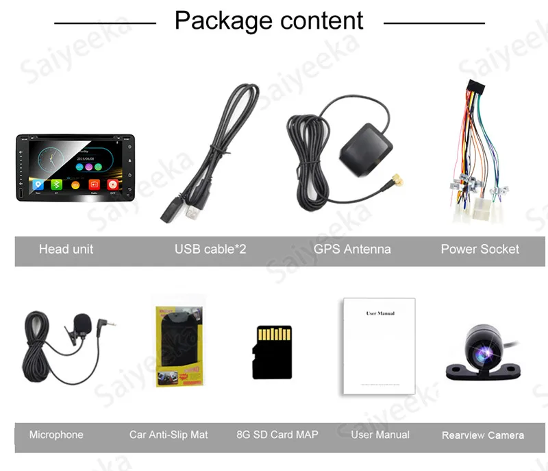 Universal Car GPS DVD Player for Toyota Camry Corolla RAV4 4Runner Hilux Tundra Saiyeeka (21)
