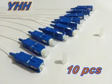 10 pcs SC/UPC 0.9mm PVC SM(9/125)-White-1m / Optical Fiber Pigtail