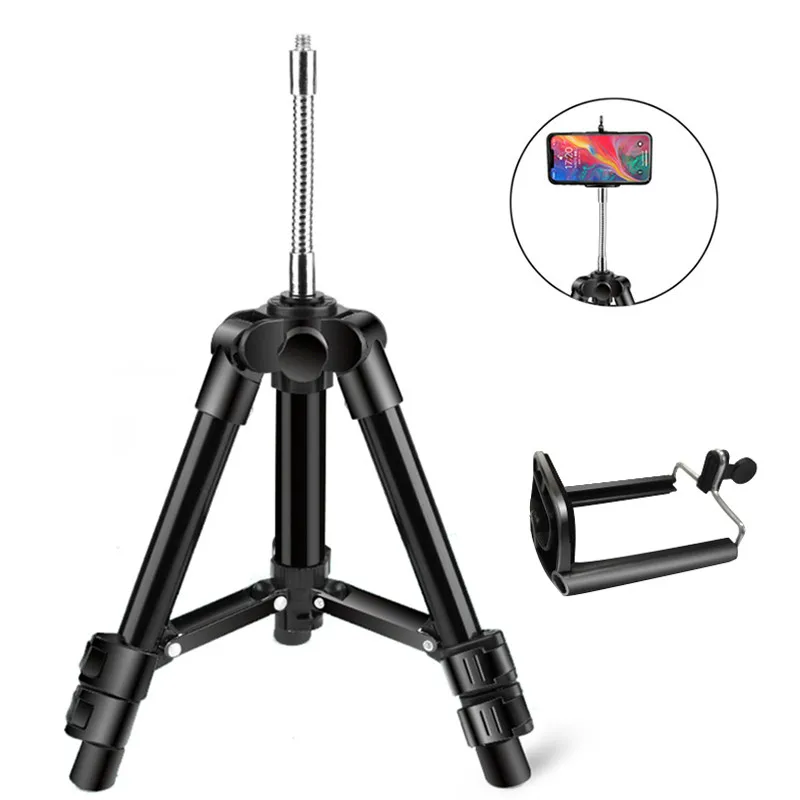 

Vacusg Mini Phone Tripod Monopod Bracket Telescopic Camera Fishing Tripod Holder Night Fishing Light Bracket Live Tripods