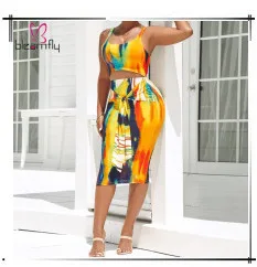 Радужное женское платье с принтом Tie Dye, с круглым вырезом, с коротким рукавом, свободные платья миди, Летние повседневные уличные женские пляжные праздничные платья