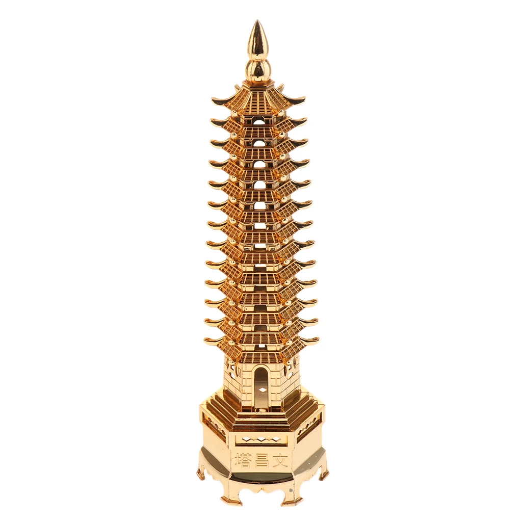 Aquarium Ornament - ORIENTAL TOWER - fish tank decoration pagoda figurines Gift for Students Scholar Attaching