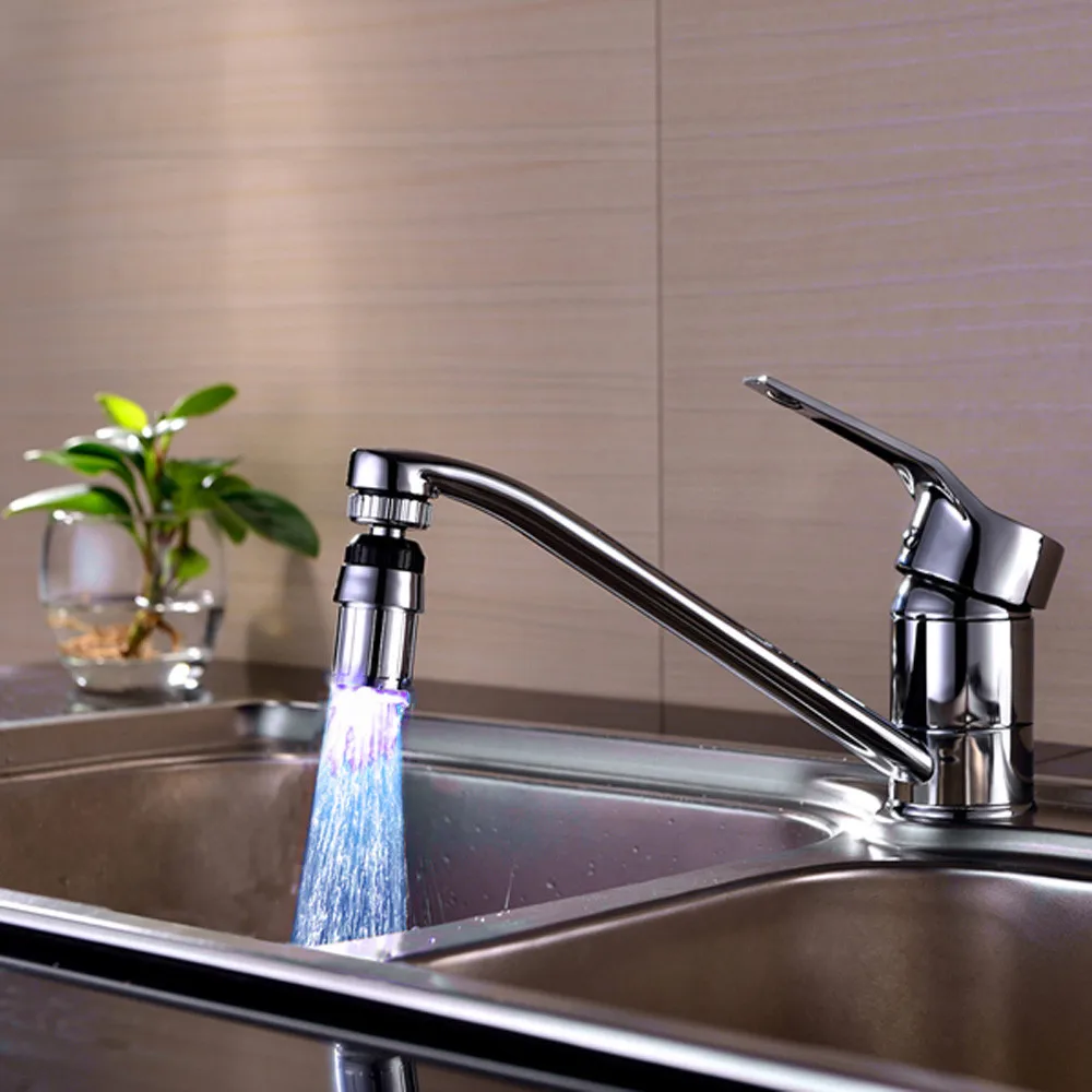 1 шт. 24*58 кухонная раковина Change Изменение воды свечение поток воды душ светодиодный кран свет леверт Декор#20
