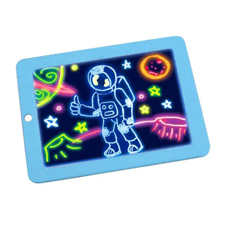 

3D Drawing Pad Board 8 Light Effects Puzzle Board 3D Sketchpad Tablet Creative Kids Pen Gift LEDs Lights Glow Art Drawing Toys