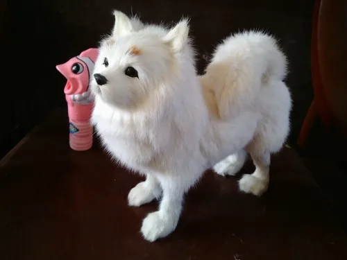 white dog doll