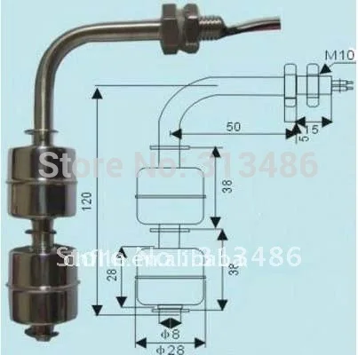 Поплавок переключатель 5 м уровня коммутатора/уровня жидкости коммутатора/реле уровня жидкости