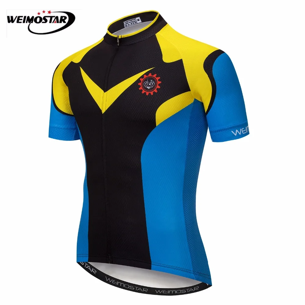 Pro Team Classic Retro Men Cycling Jersey Top Short Sleeve Summer Quick