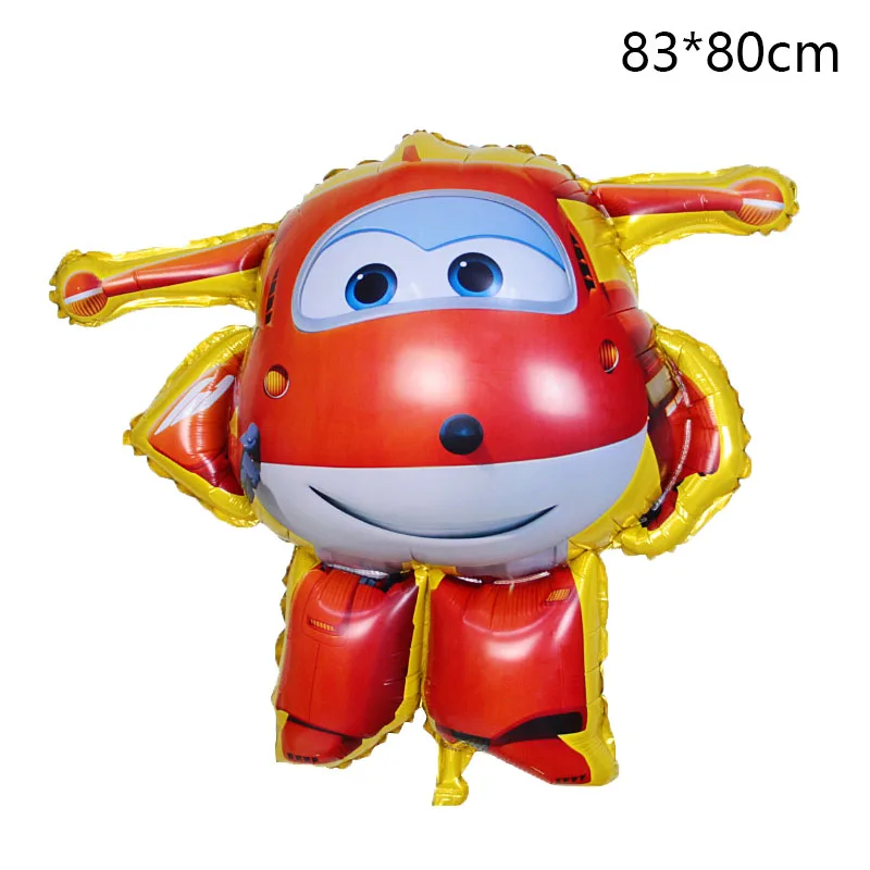 7 style 3D Super Wings Balloon Jett balloons 18 inch Super Wings toys Birthday Party Decorations kids toys Jett globos supplies