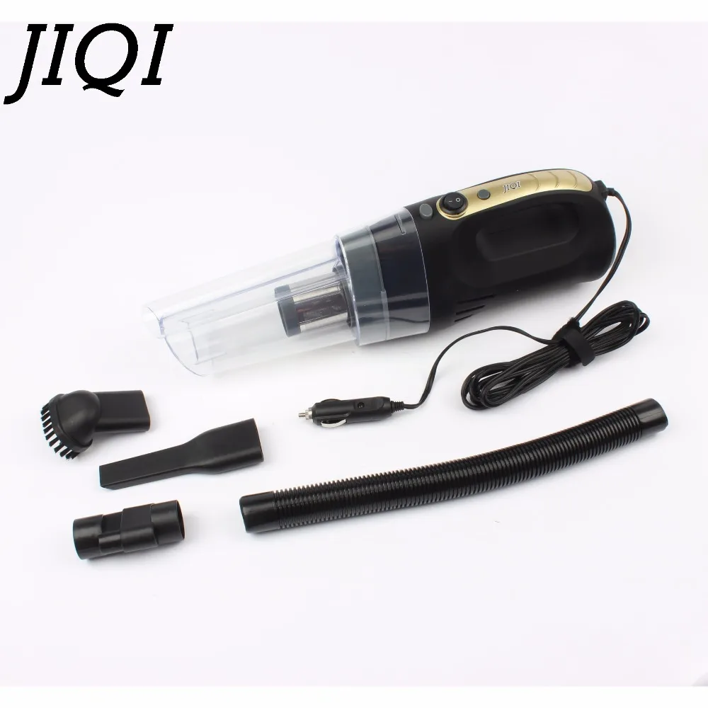 

JIQI Auto Wet Dry Dual Use Car Vacuum Cleaner sweeper Multifunction Portable Handheld Mini Dust Collector LED Aspirator 12V 120W