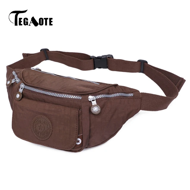Tegaote Brand Designer Men S Waist Bag Women Waterproof Nylon Black Tegaote Brand Designer Men S Waist Bag Women Waterproof Nylon Black Hip Pack Belt Bags