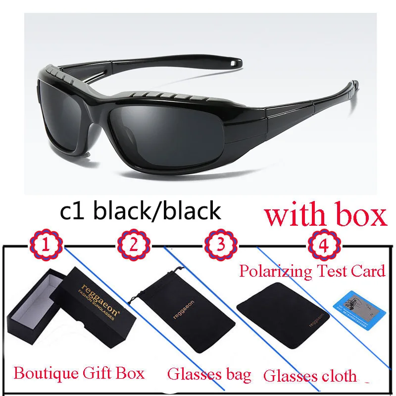 

reggaeon Brand Design Men women Polarized Sports Driving UV400 Fishing Sports Sunglasses Protection Eyewear Gafas de sol