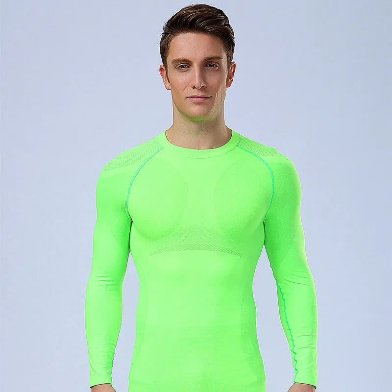 Мужская тренировочная одежда спортивная одежда для тренажерного зала с круглым вырезом колготки мышцы мужские спортивные быстросохнущие рубашки для костюмы для фитнеса 5 цветов M L XL