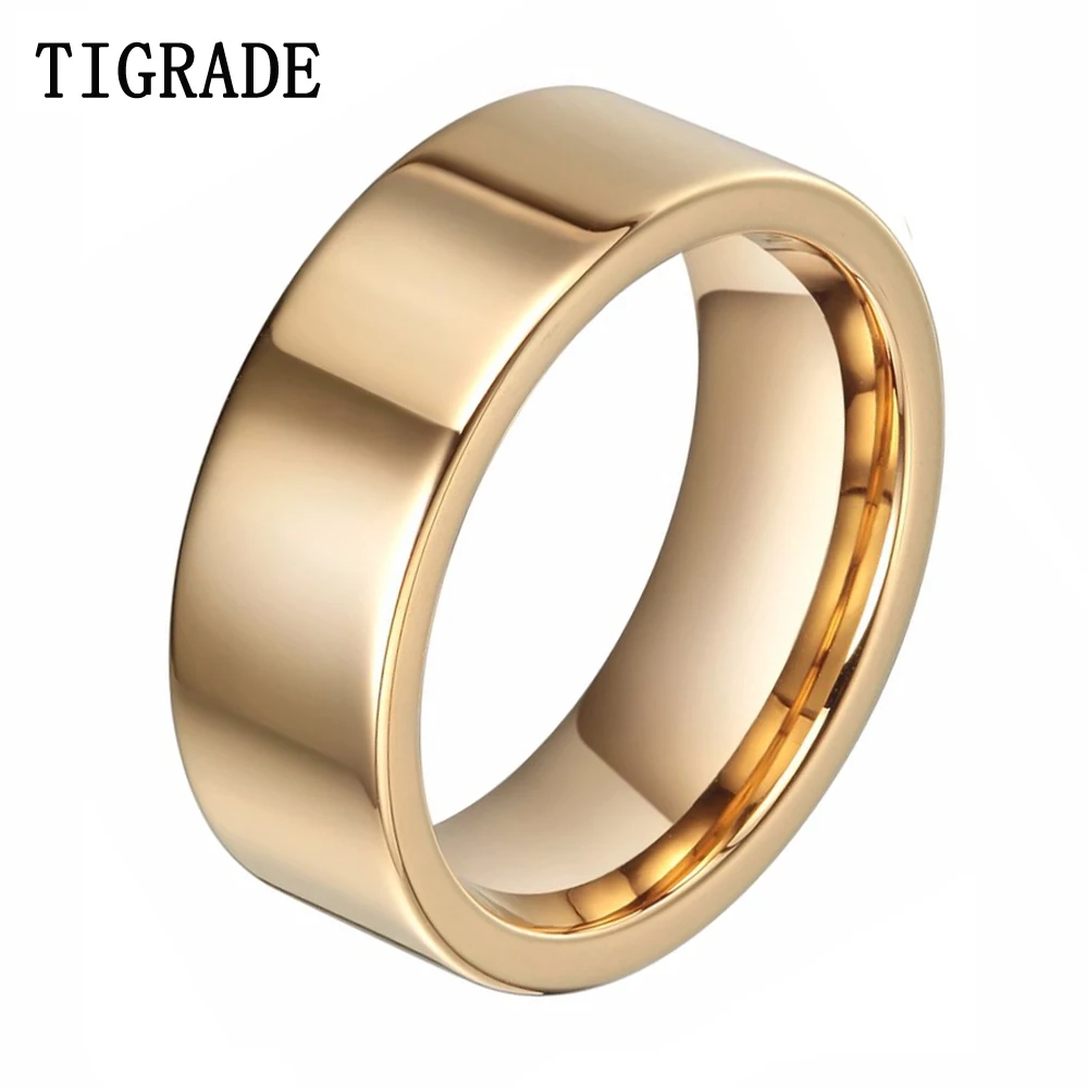 

8Mm Brushed Center Tungsten Carbide Comfort Fit Size Wedding Band Men Jewelry