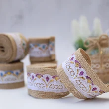 дешево! 2 шт. 5 см * 2 м Европейский Кружева Мешковины Ленты Ретро Свадебные Центральные Урожай Лучший!