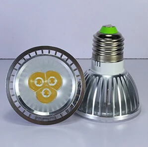 Диммируемая Светодиодная лампа E27/GU10/MR16/E14/GU5.3/B22/E12 Par20 3x3 Вт 9 Точечный светильник