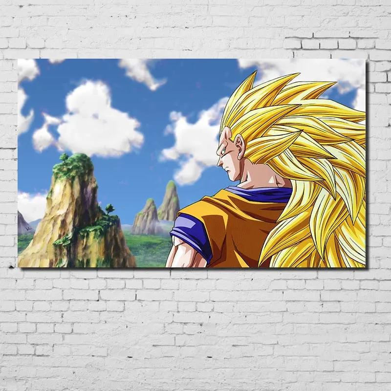 Cosy Moment Dragon Ball Z/GT плакат белая крафт-бумага печать в формате HD мультфильм Стрекоза плакаты на стену, изображения для гостиной QT485 - Цвет: Светло-зеленый