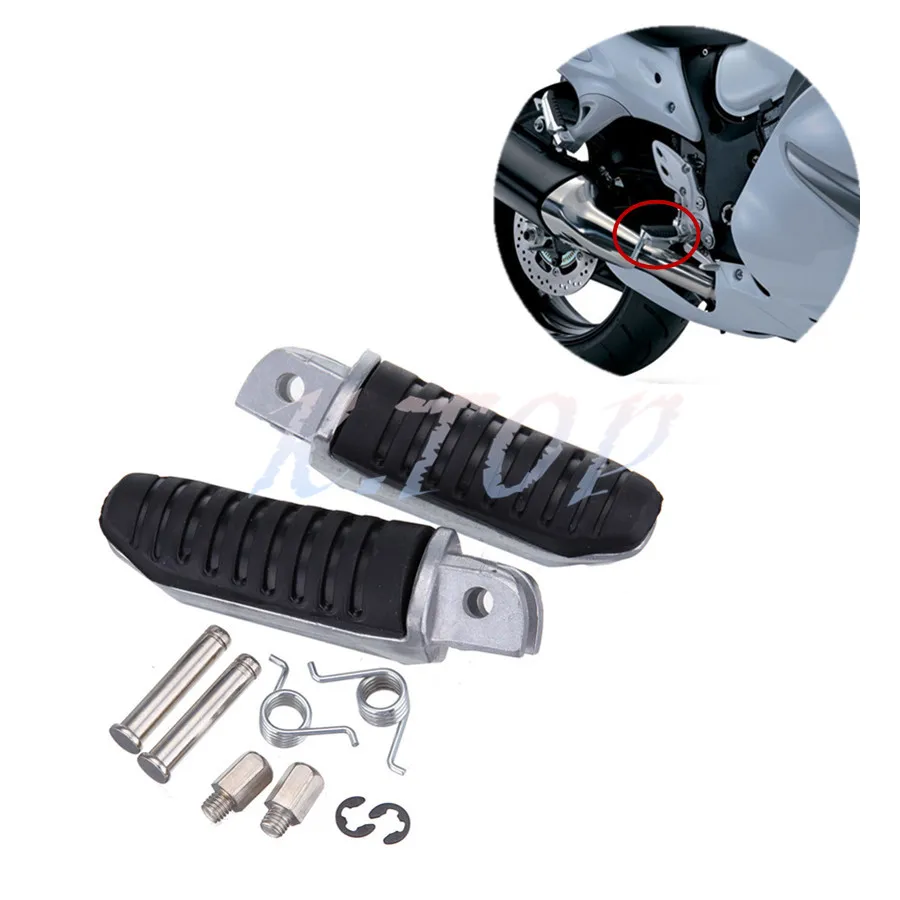 1Pair Motorcycle Aluminum Front Footrest Foot peg Fits For Suzuki V
