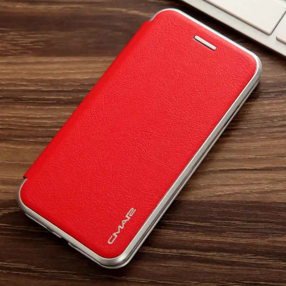 Флип-чехол для iPhone 6 S 7 8 iPhone X XS Max XR 11 Pro Max роскошный кожаный держатель для карт чехол для iPhone 6 S 7 8 Plus чехол-кошелек - Цвет: Красный