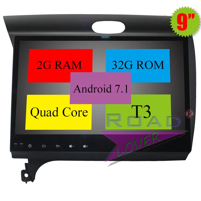 Clearance Roadlover Android 8.1 Car Multimedia Autoradio Player For KIA K3 2013 2014 2015 2016 Stereo GPS Navigation Magnitol 2 Din NO DVD 9