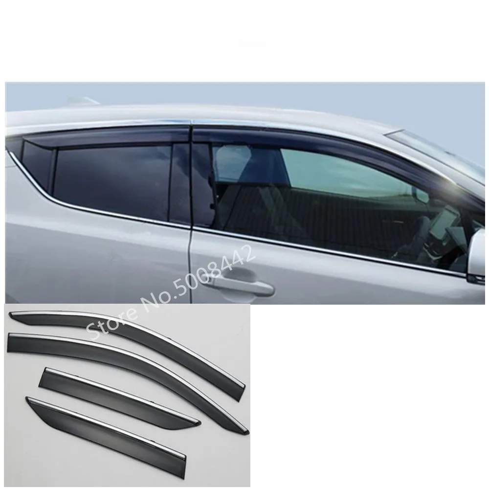 

For Toyota C-HR CHR 2017 2018 2019 2020 Car Cover Plastic Window Glass Wind Visor Rain/Sun Guard Vent 4pcs
