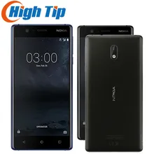 Разблокированный Nokia 3 LTE 4G 16G rom 2G ram одна sim-карта Android 7,0 четырехъядерный 5 дюймов 720P 8 MP отремонтированный мобильный телефон