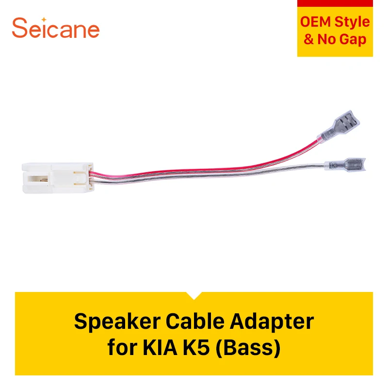 

Seicane clearance Top Car Stereo Speaker Sound Cable Wiring Harness Adapter for KIA K5 (BASS)