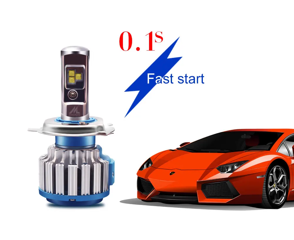 Xenplus 2 шт. автомобиль свет светодиодный H11 Turbo H4 H3 H7 H8 H9 H1 HB3 HB4 H27 H13 фара Cree чип 8000LM 12V лампа с CANBUS для авто