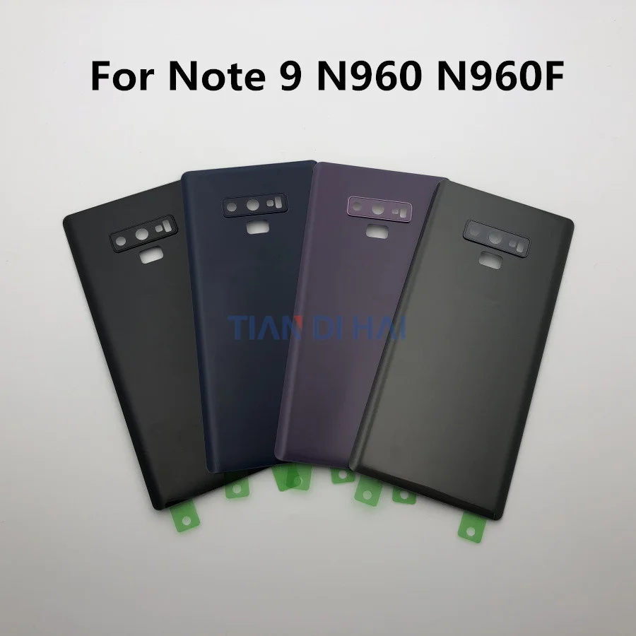 Для samsung Galaxy Note 9 Note9 N960 N960F задняя Стекло Батарея на домашнию дверь Корпус чехол Камера Стекло рамка объектива