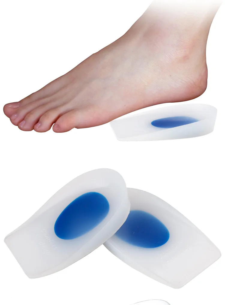 men women Heel Pain Spur Silicone Gel Shoes Pads Cushion Heel Cup