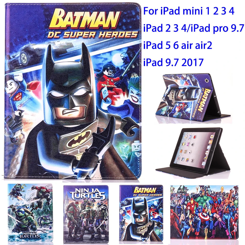 Чехол для планшета Apple ipad 2 3 4 5 6 air 9 7 2017 mini 1 ниндзя черепаха Защитный чехол
