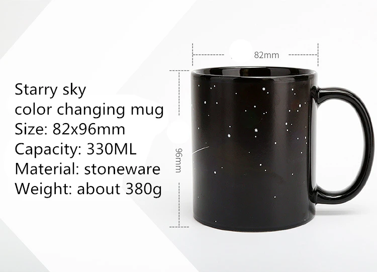 Креативная батарейка колба волшебная кружка звездное небо меняющая цвет чашка керамическая Dis цвет ation кружки для кофе, чая, молока Новинка подарки