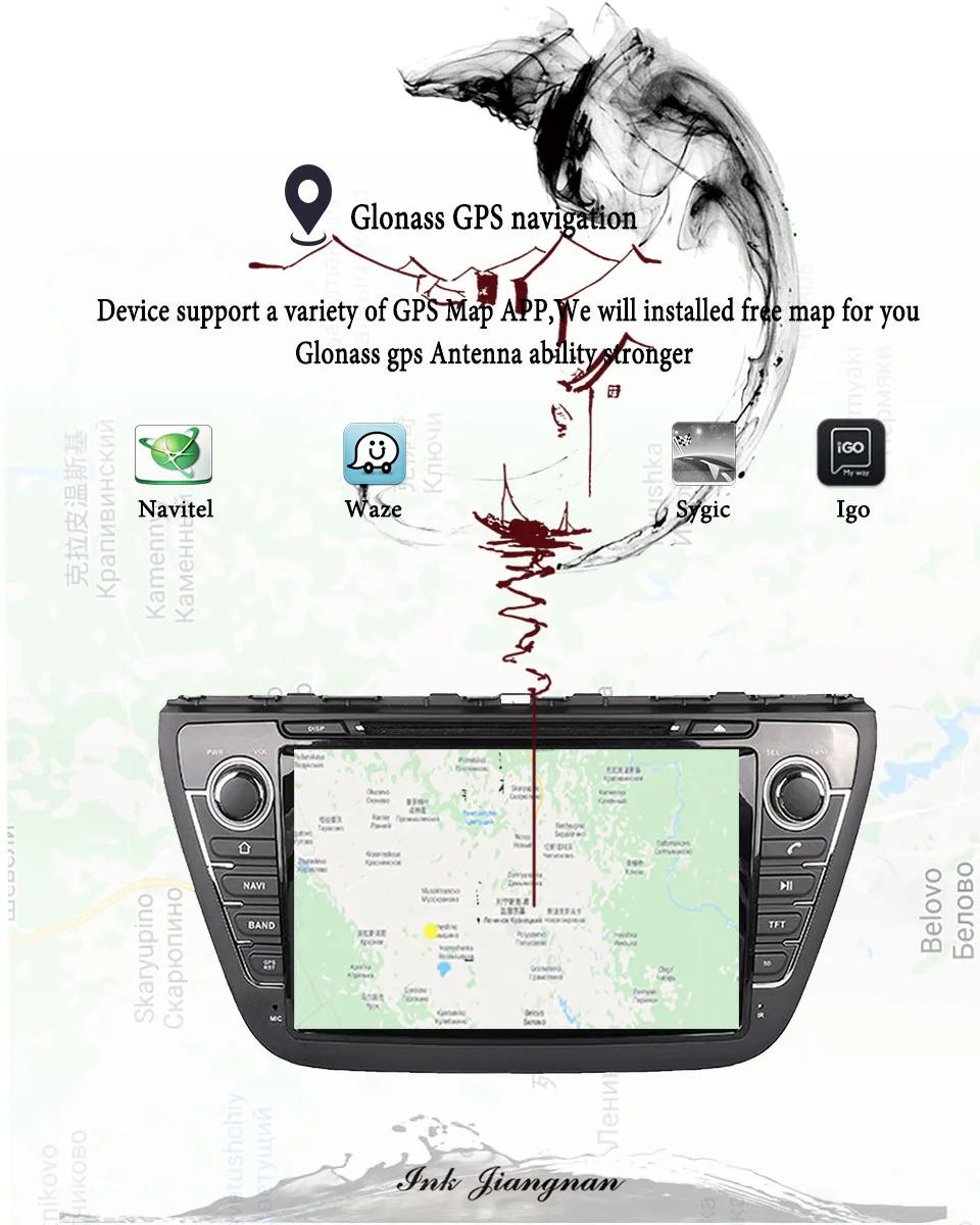 Perfect 8 Inch Android 9.0 64G Car Multimedia player GPS Navi For SUZUKI SX4 S-CROSS 2013 2014 2015 2016 Head Unit Tape Recorder 8