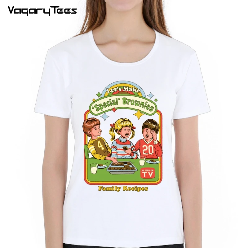 

Popular TV show Let's make special brownies tshirt women Childhood summon Retro Tee Demons Friends Tshirt family recipes Apparel