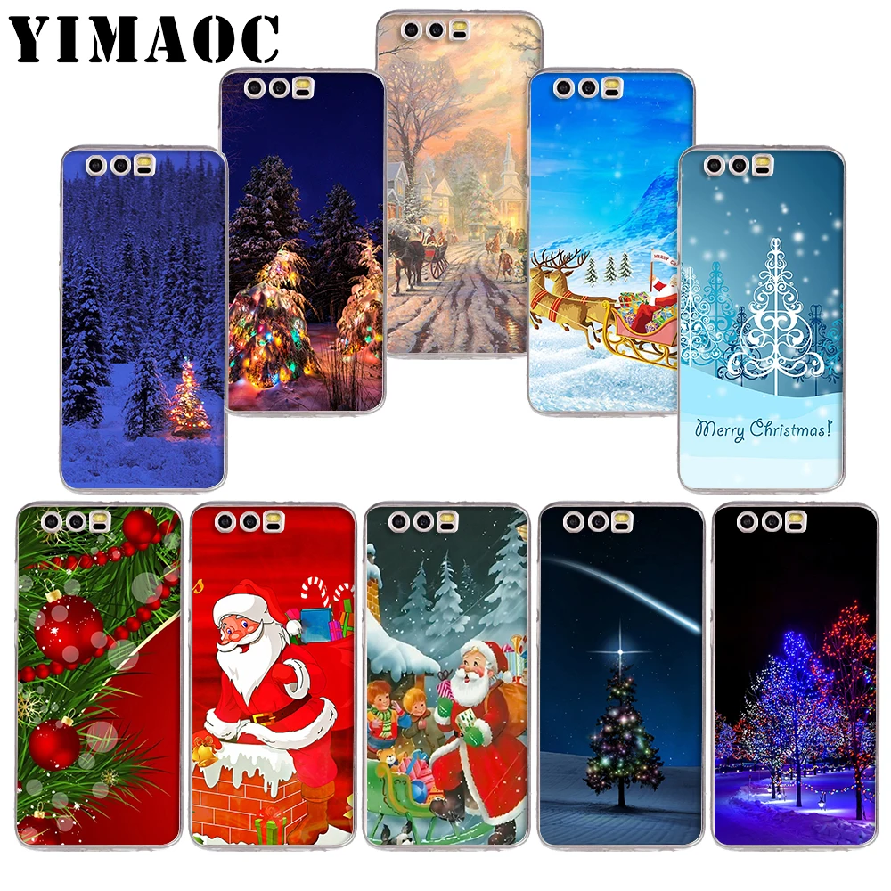 

YIMAOC 221z merry Christmas Soft TPU Case for Huawei Honor 10 9 lite 7A Pro 7C 7X 8X Nove 3 3i