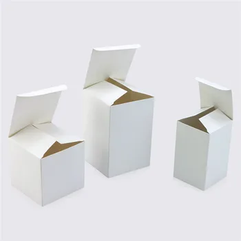

white packaging gift small cardboard boxes,square kraft paper cardboard packaging paper box 500pcs/lot
